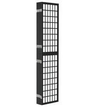 6-tlg. Paravent Japanischer Stil Faltbar 240x170 cm Schwarz