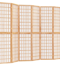 6-tlg. Paravent Japanischer Stil Faltbar 240x170 cm