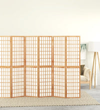 6-tlg. Paravent Japanischer Stil Faltbar 240x170 cm