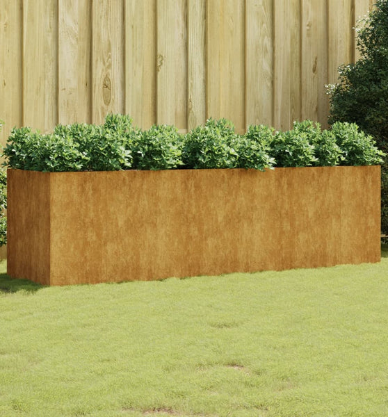 Hochbeet 280x80x80 cm Cortenstahl
