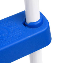 Pool-Leiter Blau und Weiß 84 cm Stahl