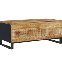 Couchtisch 100x54x40 cm Massivholz Mango & Holzwerkstoff