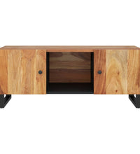 Couchtisch 100x54x40 cm Massivholz Akazie & Holzwerkstoff