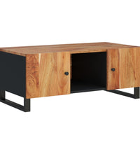 Couchtisch 100x54x40 cm Massivholz Akazie & Holzwerkstoff