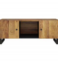 Couchtisch 100x54x40 cm Massivholz Mango & Holzwerkstoff