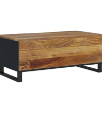 Couchtisch 100x54x40 cm Massivholz Mango & Holzwerkstoff