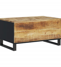 Couchtisch 80x54x40 cm Massivholz Mango & Holzwerkstoff