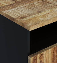 Couchtisch 80x54x40 cm Massivholz Mango & Holzwerkstoff