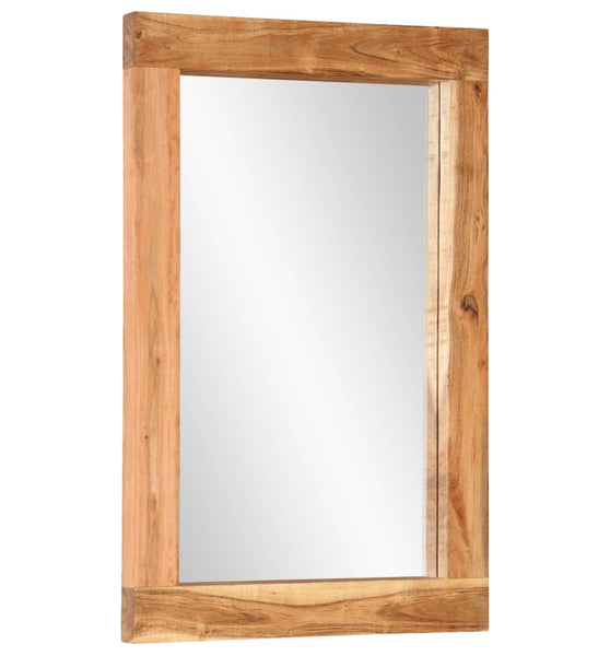 Spiegel 70x50 cm Massivholz Akazie und Glas