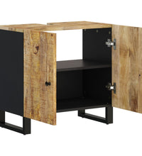 Waschbeckenunterschrank Massivholz Mango und Holzwerkstoff