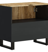 Waschbeckenunterschrank Massivholz Mango und Holzwerkstoff