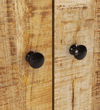 Waschbeckenunterschrank Massivholz Mango und Holzwerkstoff