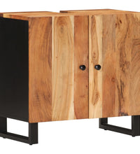 Waschbeckenunterschrank Massivholz Akazie und Holzwerkstoff