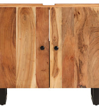 Waschbeckenunterschrank Massivholz Akazie und Holzwerkstoff