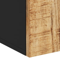 Bad-Wandschrank 38x33x48 cm Massivholz Mango