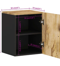 Bad-Wandschrank 38x33x48 cm Massivholz Mango