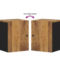 Bad-Wandschrank 38x33x48 cm Massivholz Mango