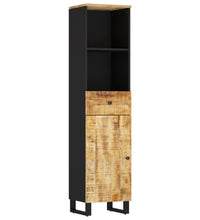 Badschrank 38x33x160 cm Massivholz Mango