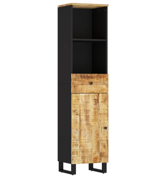 Badschrank 38x33x160 cm Massivholz Mango