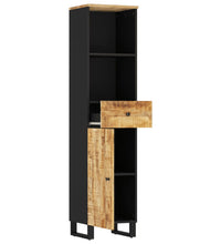 Badschrank 38x33x160 cm Massivholz Mango