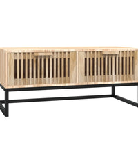 Couchtisch 80x40x35 cm Holzwerkstoff und Eisen