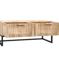Couchtisch 80x40x35 cm Holzwerkstoff und Eisen