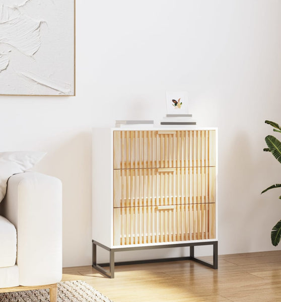 Sideboard Weiß 60x30x75 cm Holzwerkstoff