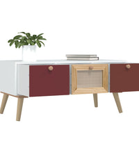 Couchtisch mit Schubladen 80x40x35,5 cm Holzwerkstoff
