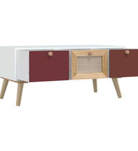 Couchtisch mit Schubladen 80x40x35,5 cm Holzwerkstoff