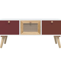 Couchtisch mit Schubladen 80x40x35,5 cm Holzwerkstoff