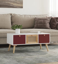 Couchtisch mit Schubladen 80x40x35,5 cm Holzwerkstoff