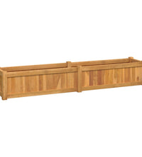 Hochbeet 150x30x25 cm Massivholz Teak