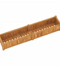 Hochbeet 150x30x25 cm Massivholz Teak