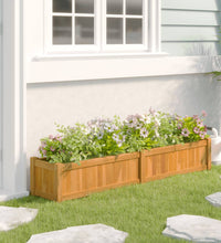 Hochbeet 150x30x25 cm Massivholz Teak