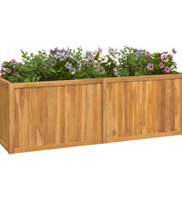 Hochbeet 150x50x50 cm Massivholz Teak