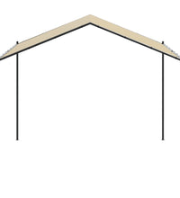 Gartenpavillon Beige 3x3 m Stahl und Stoff