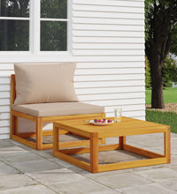 2-tlg. Garten-Sofa-Set mit Kissen Massivholz Akazie