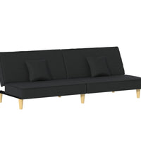 Schlafsofa Schwarz Stoff