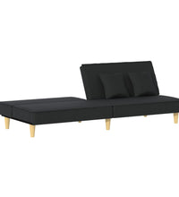 Schlafsofa Schwarz Stoff