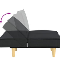 Schlafsofa Schwarz Stoff