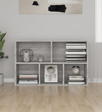 Bücherregal/Sideboard Grau Sonoma 50x25x80 cm Holzwerkstoff