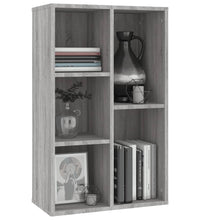 Bücherregal/Sideboard Grau Sonoma 50x25x80 cm Holzwerkstoff