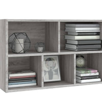 Bücherregal/Sideboard Grau Sonoma 50x25x80 cm Holzwerkstoff