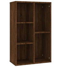 Bücherregal/Sideboard Braun Eiche 50x25x80 cm Holzwerkstoff