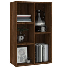 Bücherregal/Sideboard Braun Eiche 50x25x80 cm Holzwerkstoff