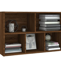 Bücherregal/Sideboard Braun Eiche 50x25x80 cm Holzwerkstoff
