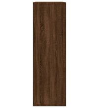 Bücherregal/Sideboard Braun Eiche 50x25x80 cm Holzwerkstoff