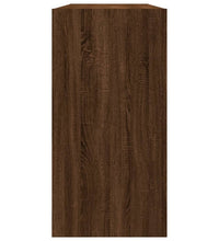 Bücherregal/Sideboard Braun Eiche 50x25x80 cm Holzwerkstoff