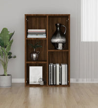Bücherregal/Sideboard Braun Eiche 50x25x80 cm Holzwerkstoff