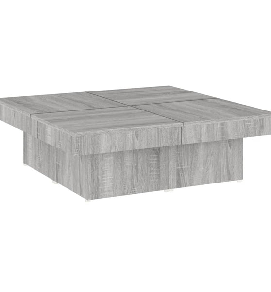 Couchtisch Grau Sonoma 90x90x28 cm Holzwerkstoff